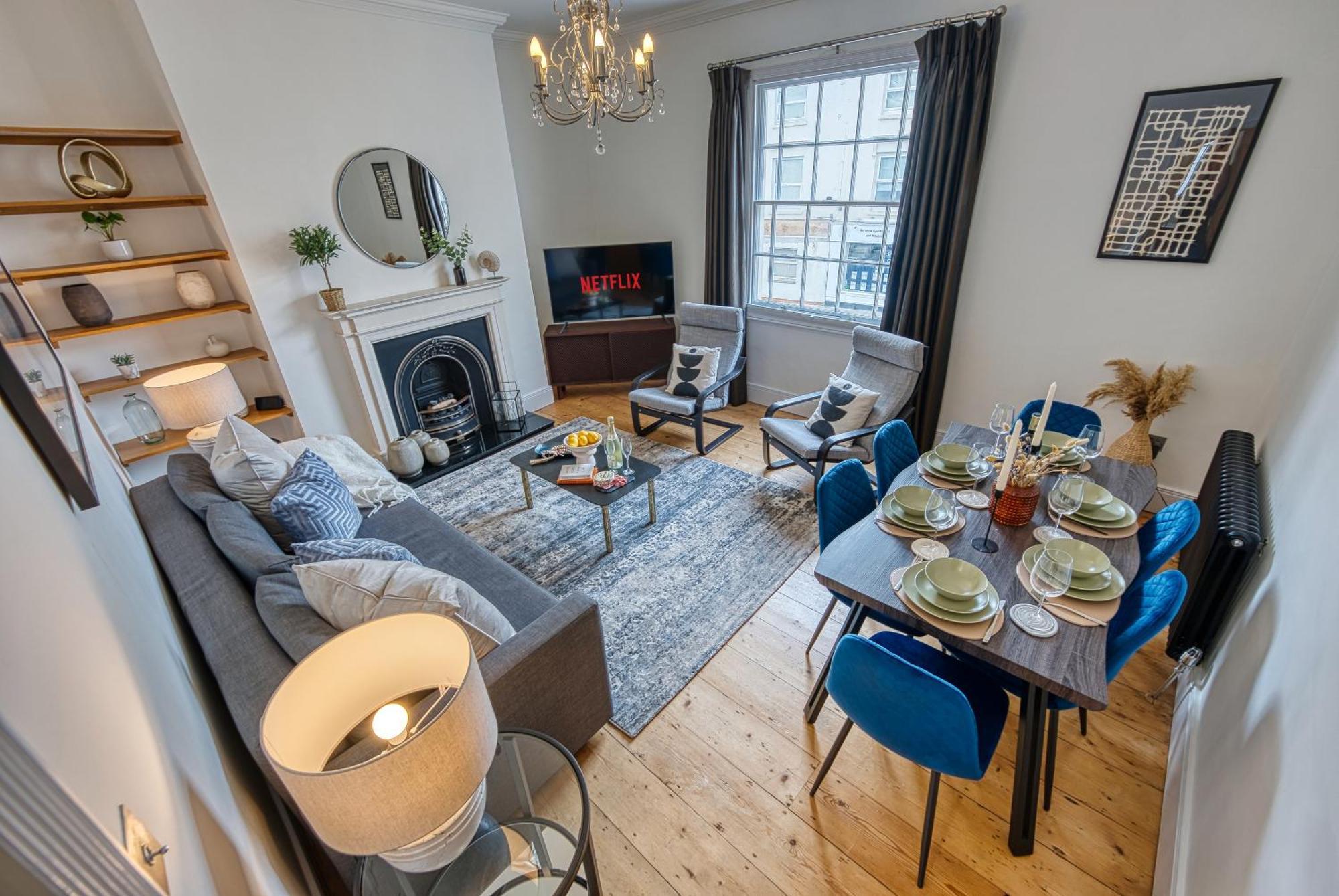 2 Bed Stunning Chic Modern Spacious Apt, Ocean Village, Southampton - Plenty Of Parking - By Blue Puffin Stays Dış mekan fotoğraf