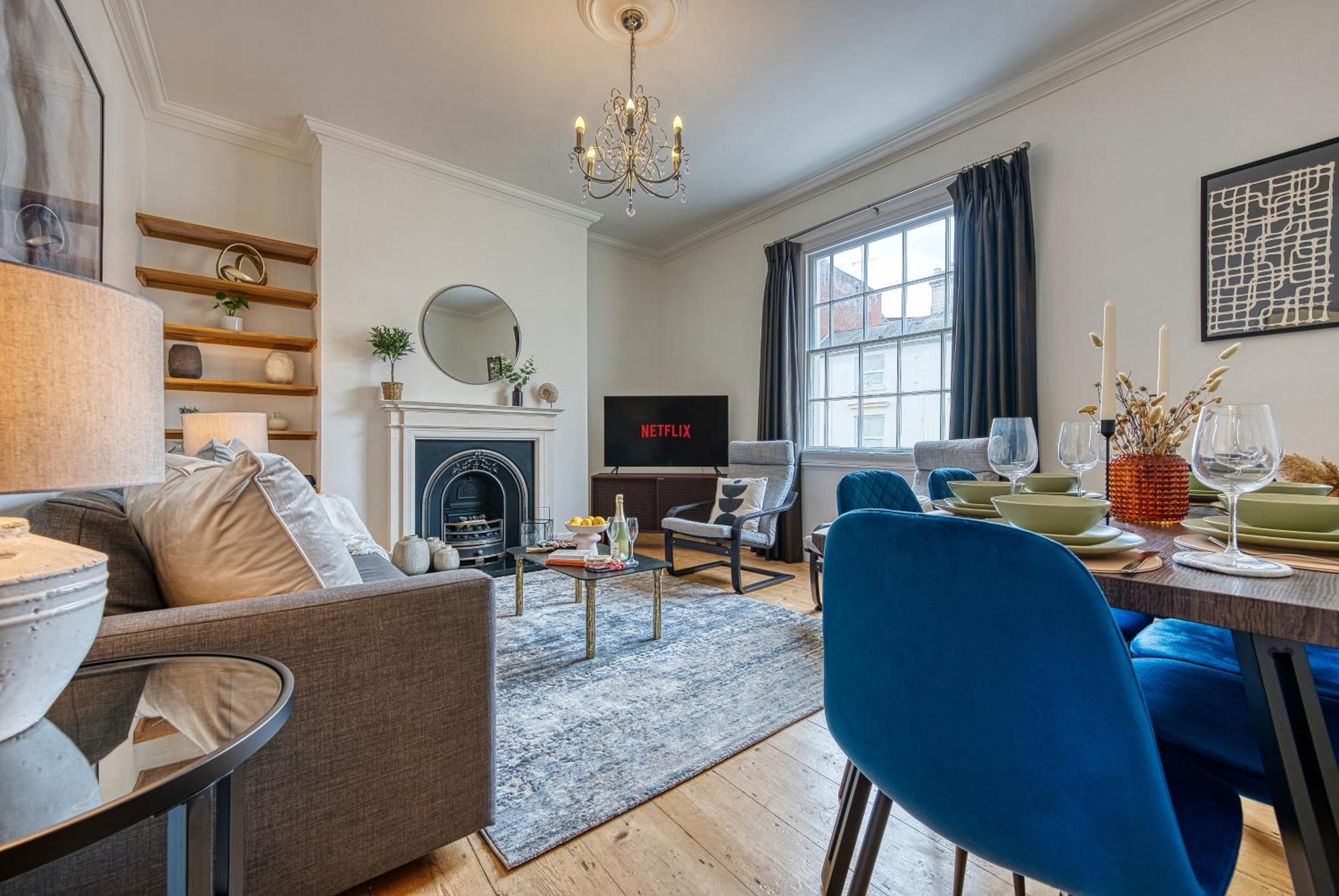 2 Bed Stunning Chic Modern Spacious Apt, Ocean Village, Southampton - Plenty Of Parking - By Blue Puffin Stays Dış mekan fotoğraf